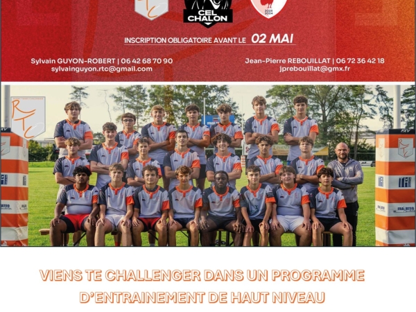 TEST SPORTIF CENTRE D'ENTRAINEMENT LABELLISÉ RUGBY