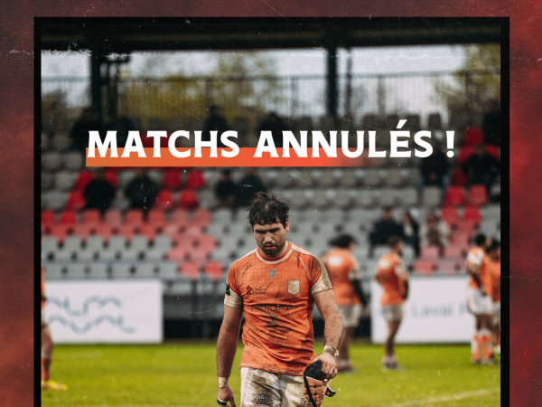 INFO FLASH TANGO : MATCHS ANNULÉS