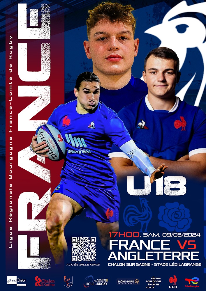 MATCH FRANCE / ANGLETERRE U18 LE 09/03/24