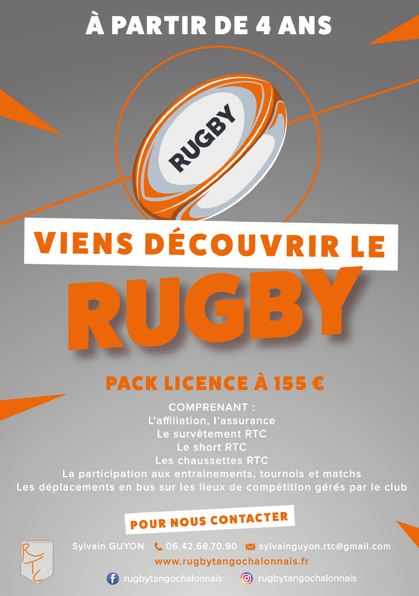 VIENS DÉCOUVRIR LE RUGBY