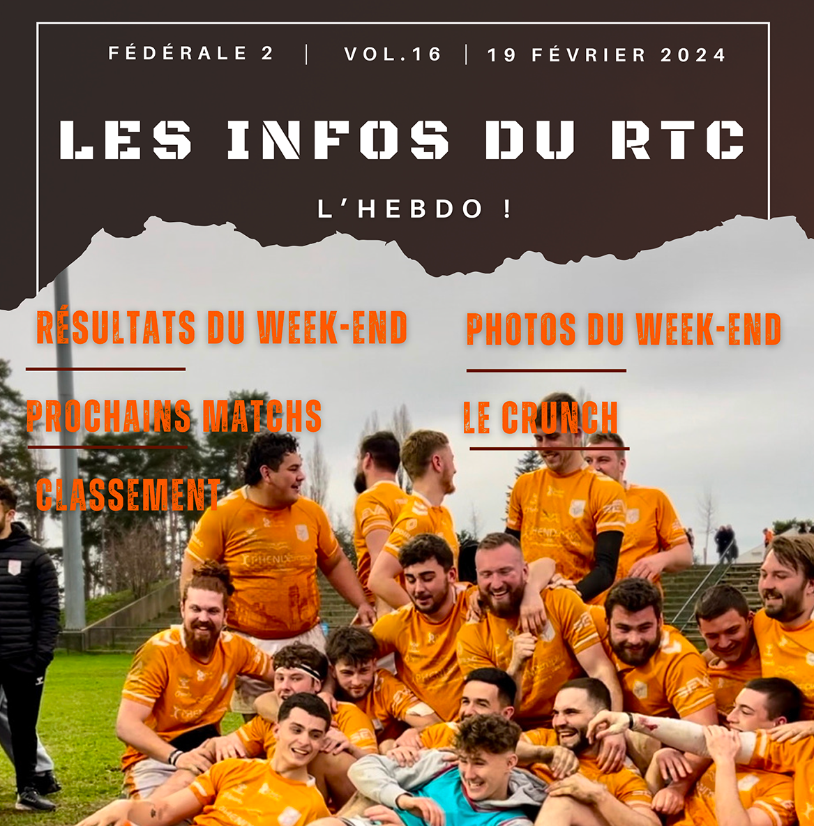 DÉCOUVREZ L'INFO DU RTC VOL16 - Rugby Tango Chalonnais